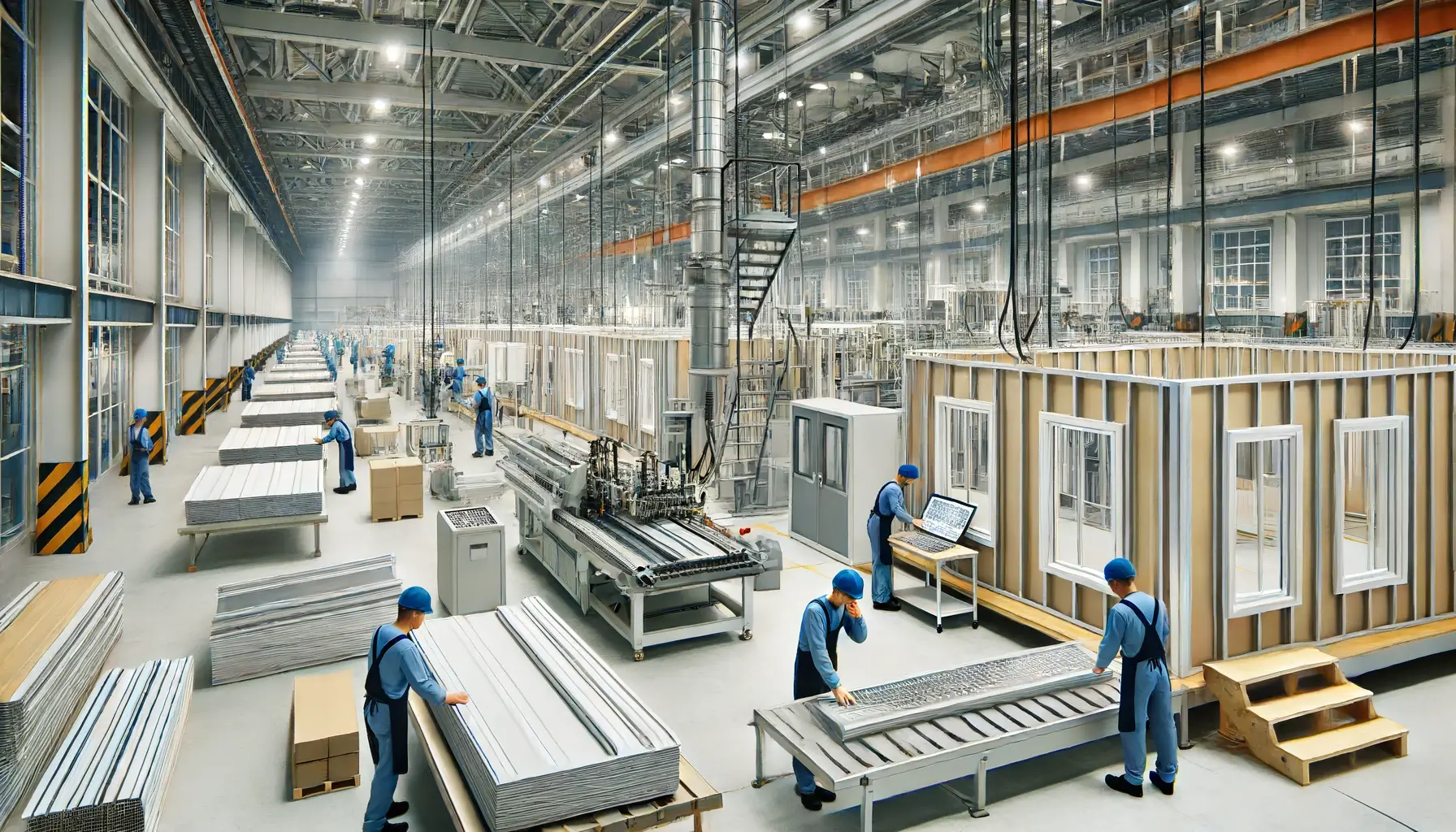 Fabriek van prefab woningen